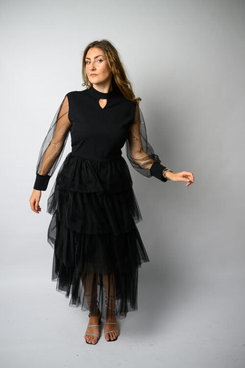 Rochie Midnight Pearl Black